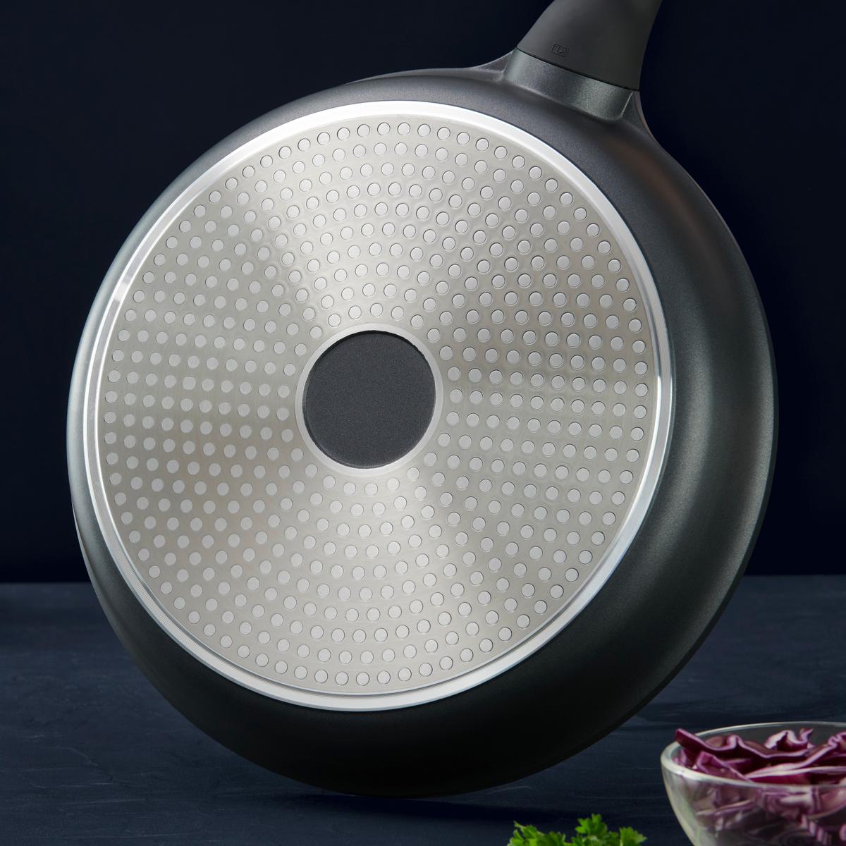Bratpfanne Black Line in Schwarz Ø ca. 28cm - Schwarz, Konventionell, Kunststoff/Metall (28/5,5cm) - Gourmesto