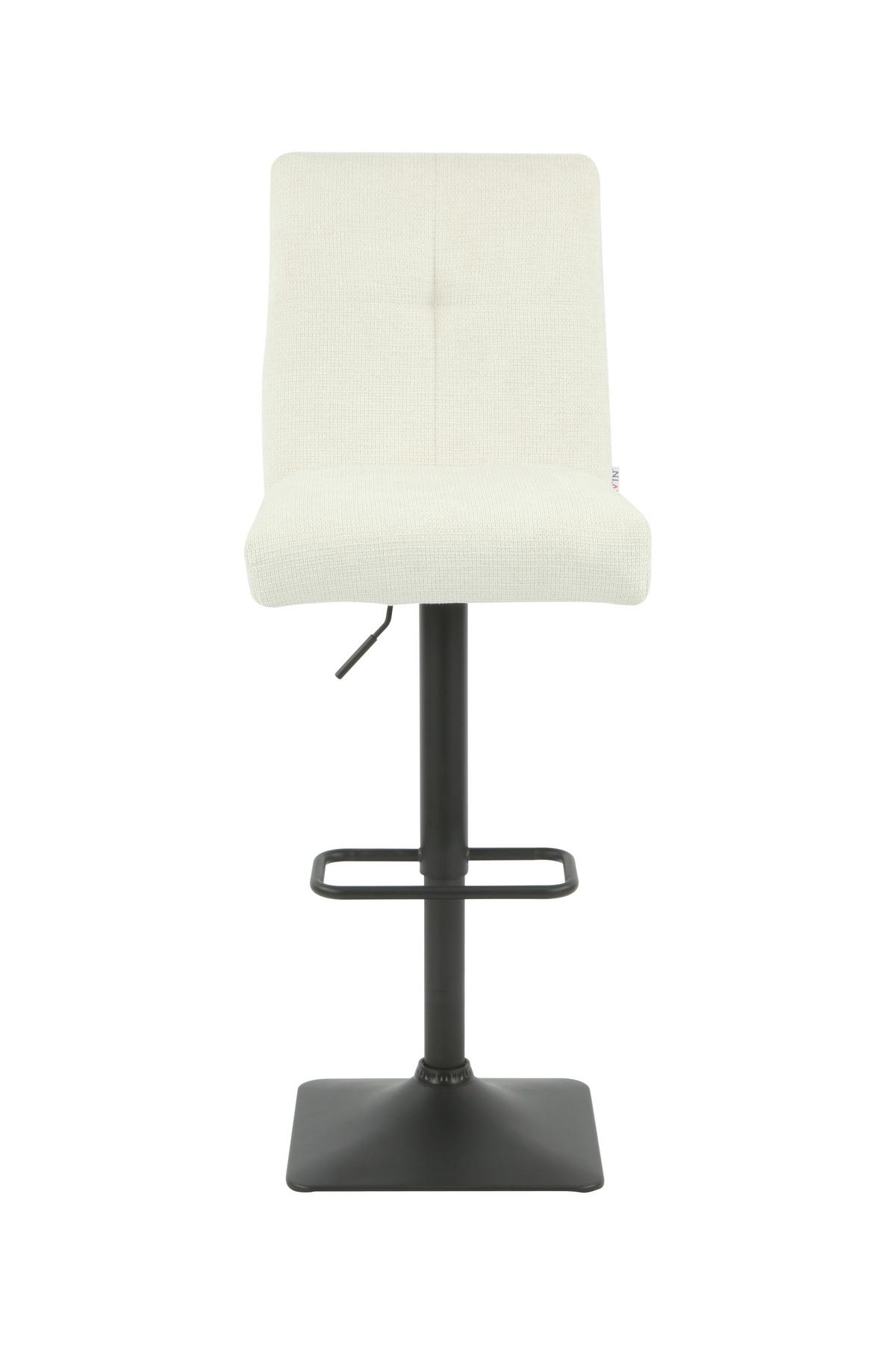 BARHOCKER SORICO H - Beige/Schwarz, MODERN, Textil/Metall (46/103-123,5/56cm) - MID.YOU