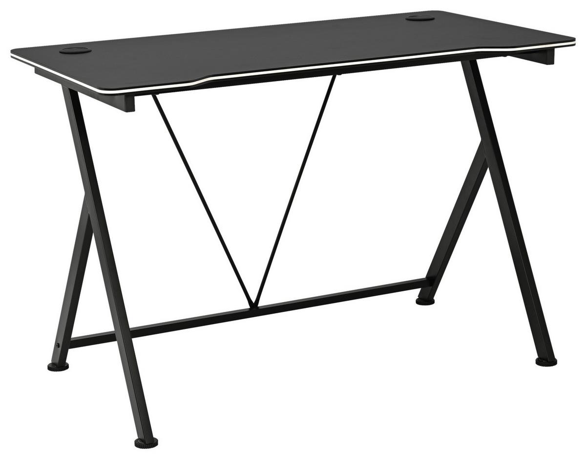 Radni Stol Paul - bijela/crna, Trend, drvni materijal/metal (110/75/60cm) - Modern Living