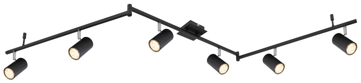 Spotlámpa 57910-6b - fekete, Design, fém (180/10/18,5cm) - Globo