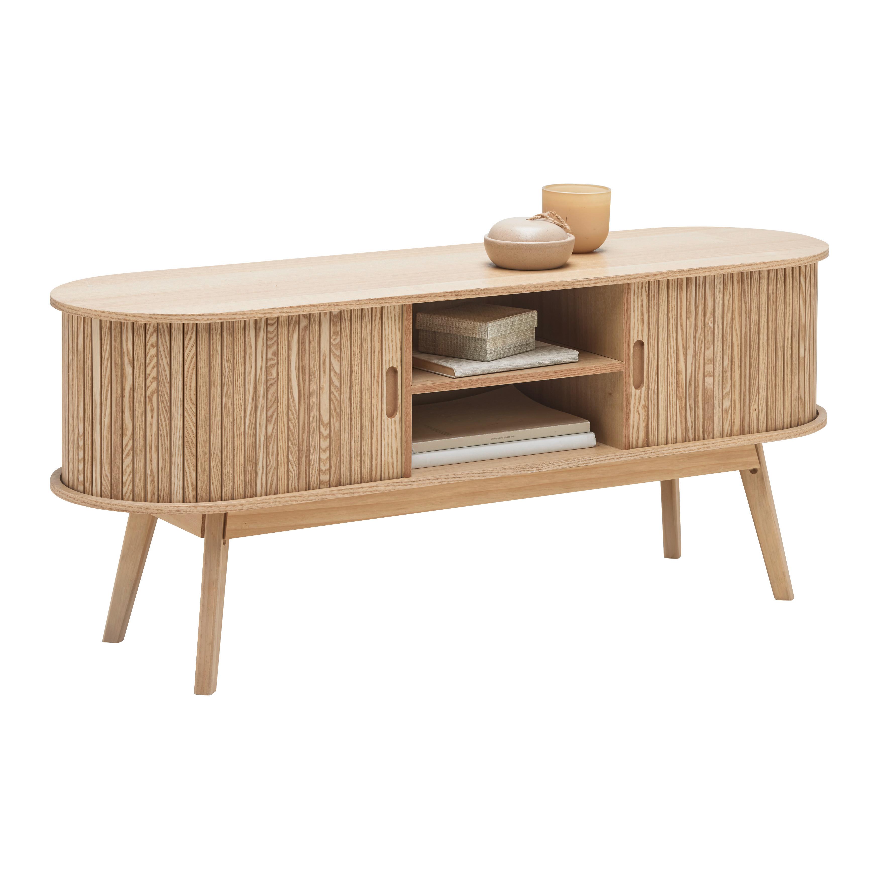 TV-BÄNK SKANDY - naturfärgad, Modern, trämaterial/trä (120/50/35cm) - Premium Living