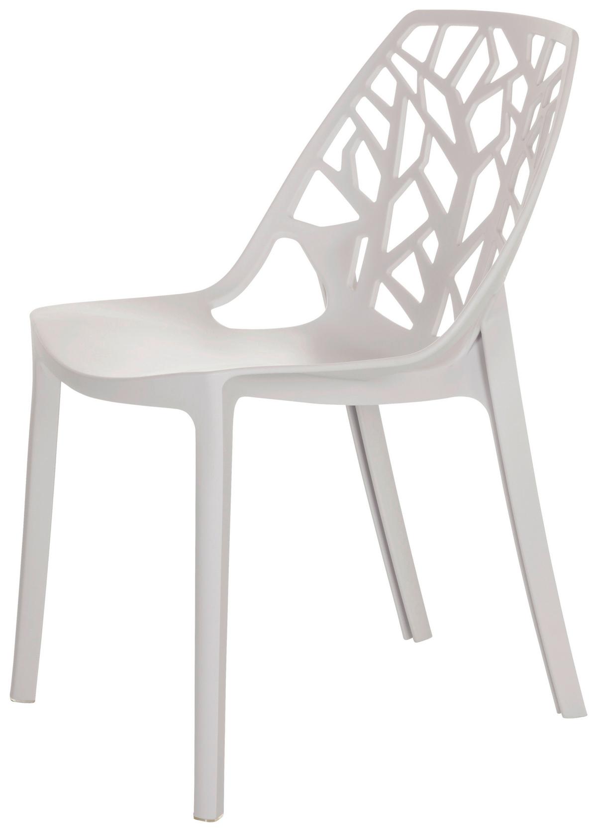 Stol Artifo Tri, Bela - bela, Basics, umetna masa (47/80/56cm) - MID.YOU