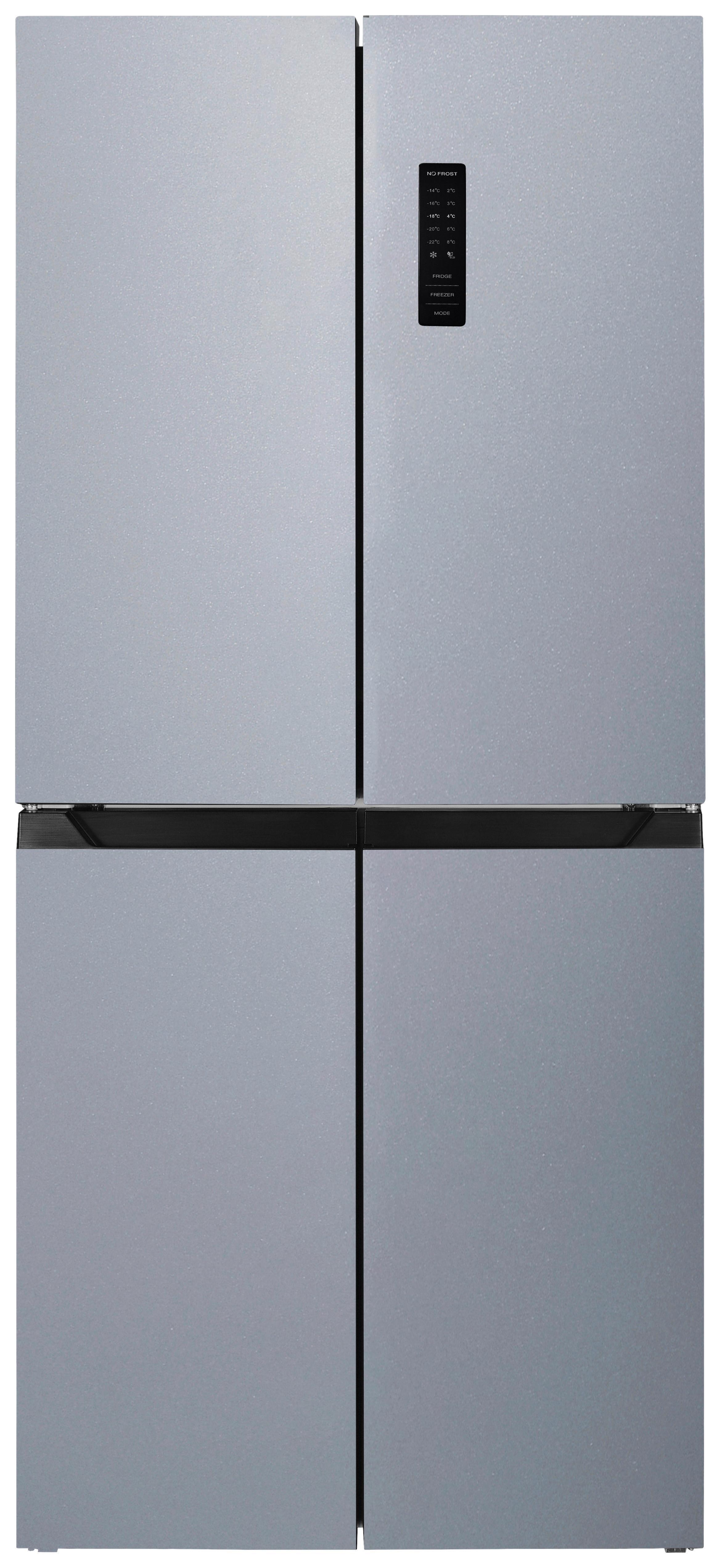 Kühl-Gefrier-Kombination W-CD 362 NFD E IX Silberfarben - Silberfarben, KONVENTIONELL, Kunststoff/Metall (79/180/62cm) - Wolkenstein