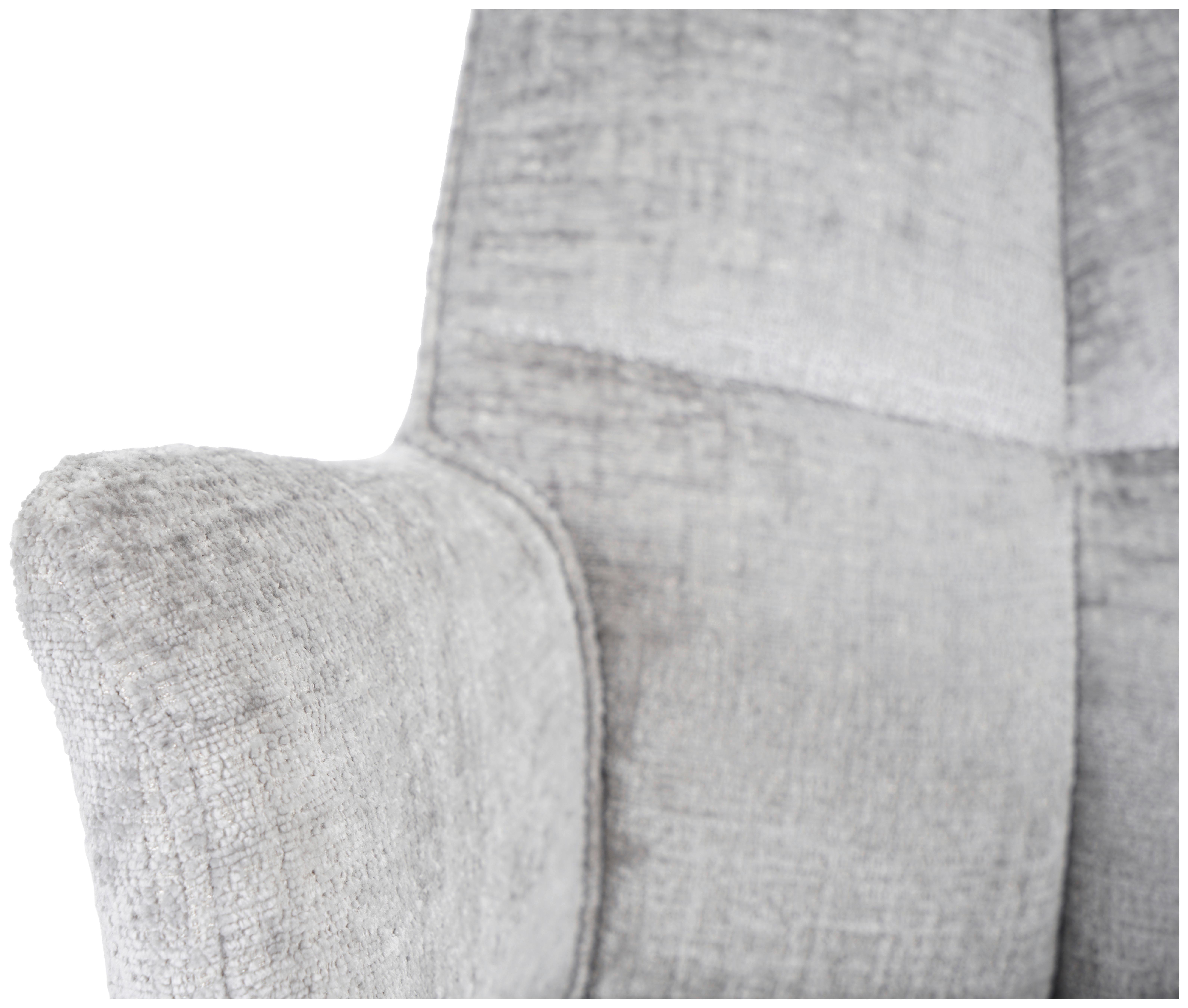 STOL MED ARMSTÖD LUCIA - grå/svart, Lifestyle, metall/textil (62/90/64cm) - Premium Living