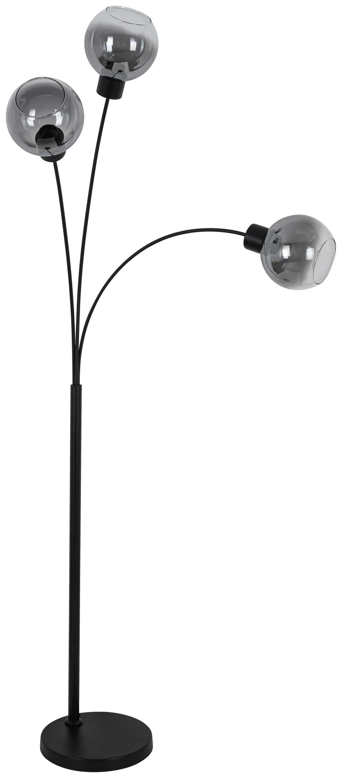 Stoječa Svetilka Gitti - črna, Moderno, kamen/kovina (63/160cm) - Mömax
