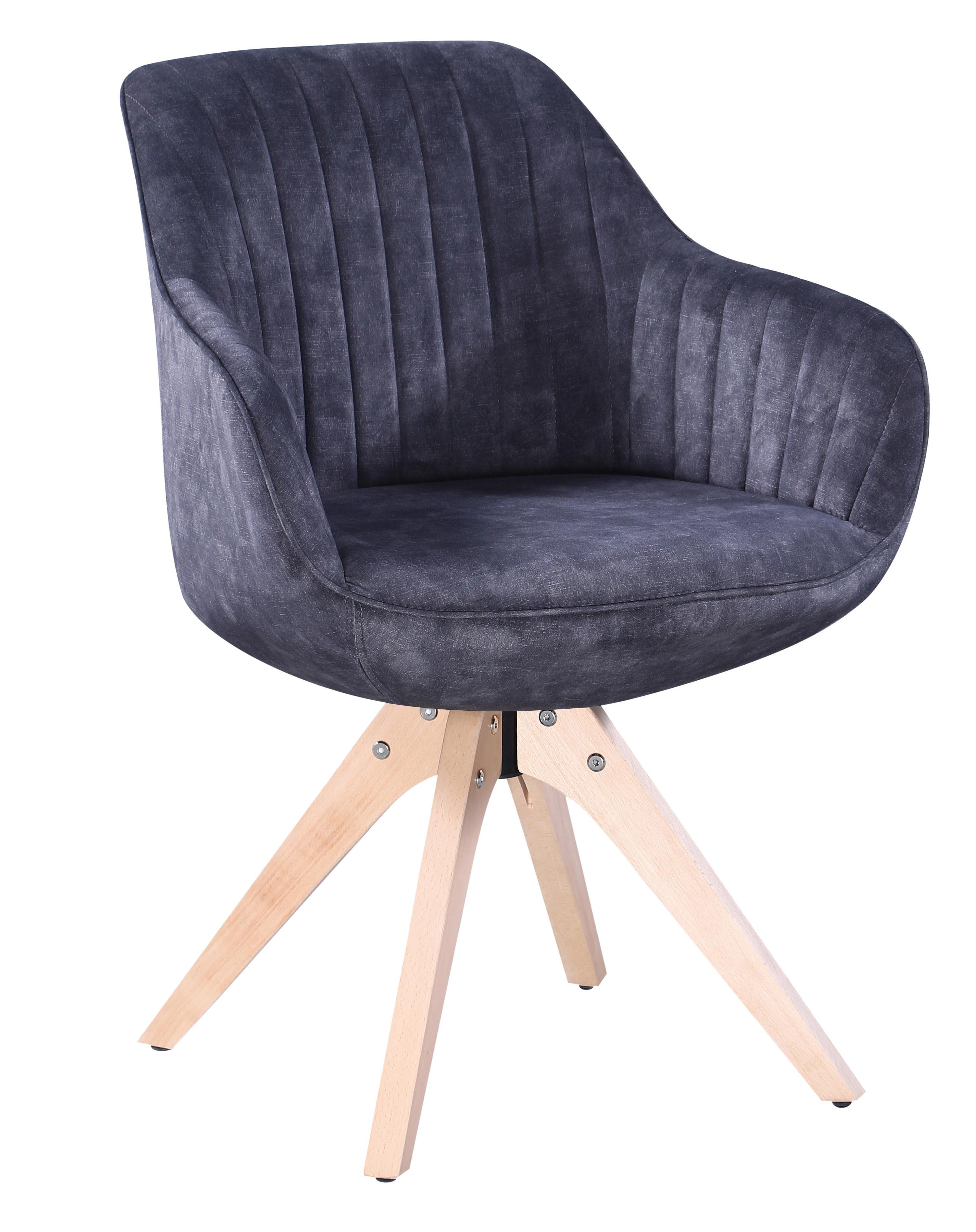 STOL MED ARMSTÖD RELAX -BASED- antracit 60/82/61 cm