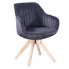 STOL MED ARMSTÖD RELAX -BASED- - brun/antracit, Modern, trä/textil (60/82/61cm) - Mömax