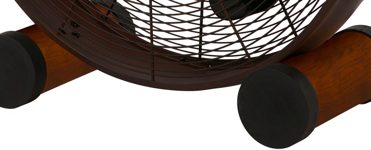 Bodenventilator Floor Fan ORB Walnussfarben max. 50 Watt - Walnussfarben/Bronzefarben, Basics, Holz/Metall (47/46/19cm)