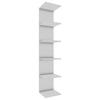 Stenski Regal Lazas, Bela - bela, Moderno, leseni material (35/180/30cm) - MID.YOU