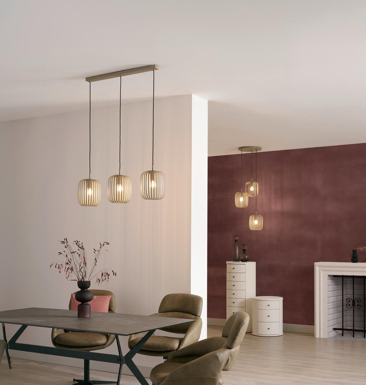LAMPA WISZĄCA 900496 ROMAZZINA - kolor piaskowy, Design, metal (32,5/110cm) - Eglo