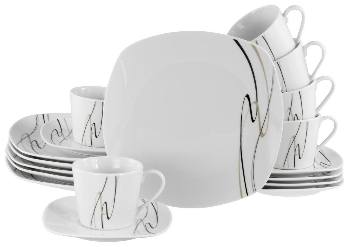 Kavni Servis Amelie Piazza, 18-Delni - Basics, keramika - Creatable