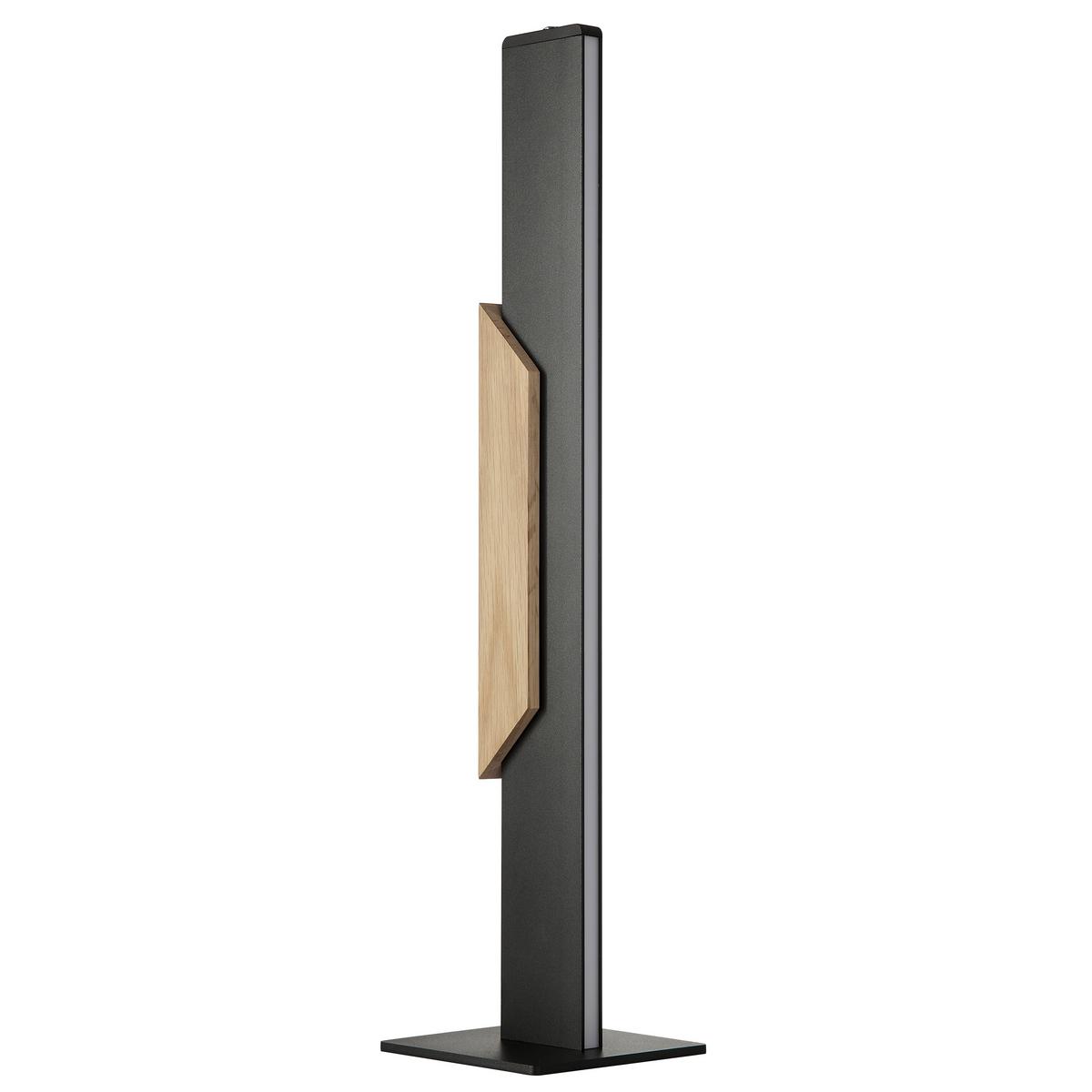 LAMPA STOŁOWA LED G60275/76 ARCUS - czarny/dąb bianco, Natur, tworzywo sztuczne/metal (56/12/12cm) - Brilliant