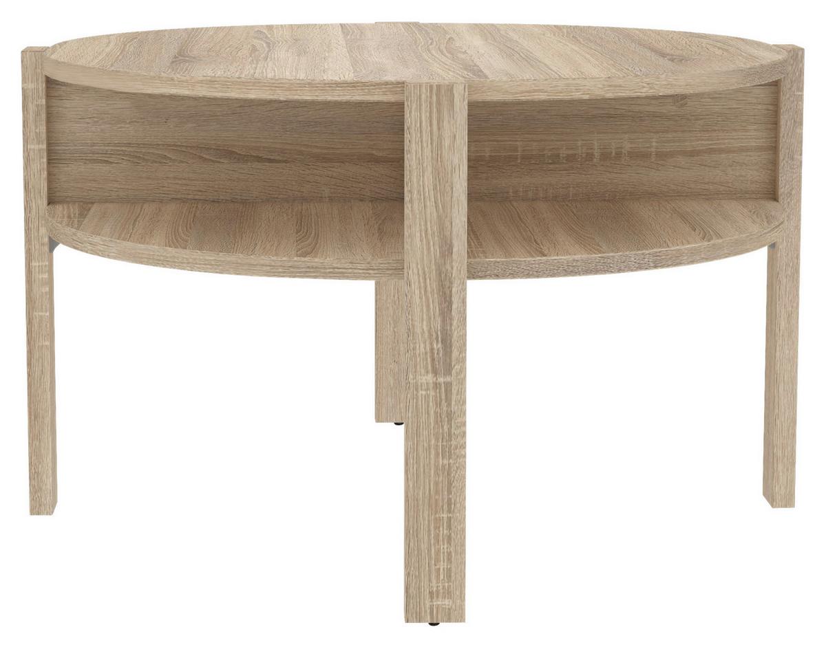 Klubska Miza Tobago, Barva Hrasta - hrast sonoma, Romantika, leseni material (74,4/74,4/45,5cm) - Ti'me