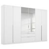 DULAP USI ROTATIVE ALABAMA - argintiu/alb, Modern, material pe bază de lemn (271/229/54cm) - Modern Living