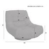 RELAXFÅTÖLJ LORENA - svart, Modern, metall/textil (101/83/95cm) - Bessagi Home