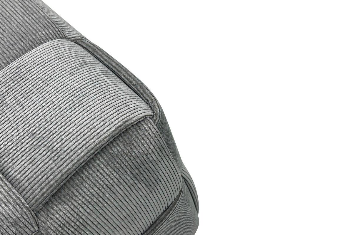 Pouf URBAN Grau, Cord - Grau, Design, Textil (40/41/40cm) - MID.YOU