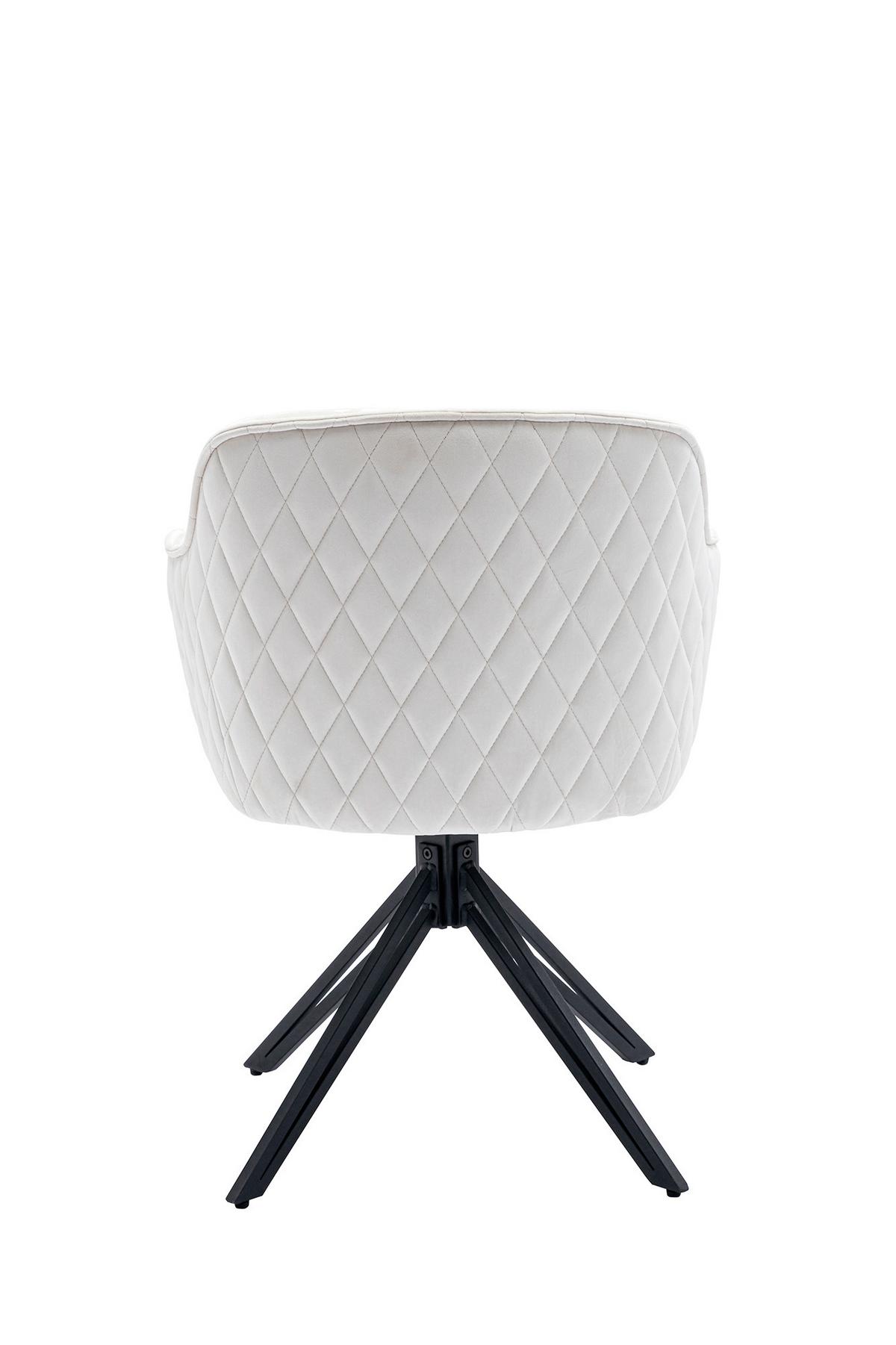 Naslanjač Samt, Bež, Vrtljiv - črna/bež, Moderno, kovina/tekstil (59/83/60cm) - Livetastic