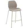 Barhocker My Solo ca. 49x97 cm Hellgrau - Edelstahlfarben/Hellgrau, KONVENTIONELL, Textil/Metall (49/97/53cm) - Livetastic