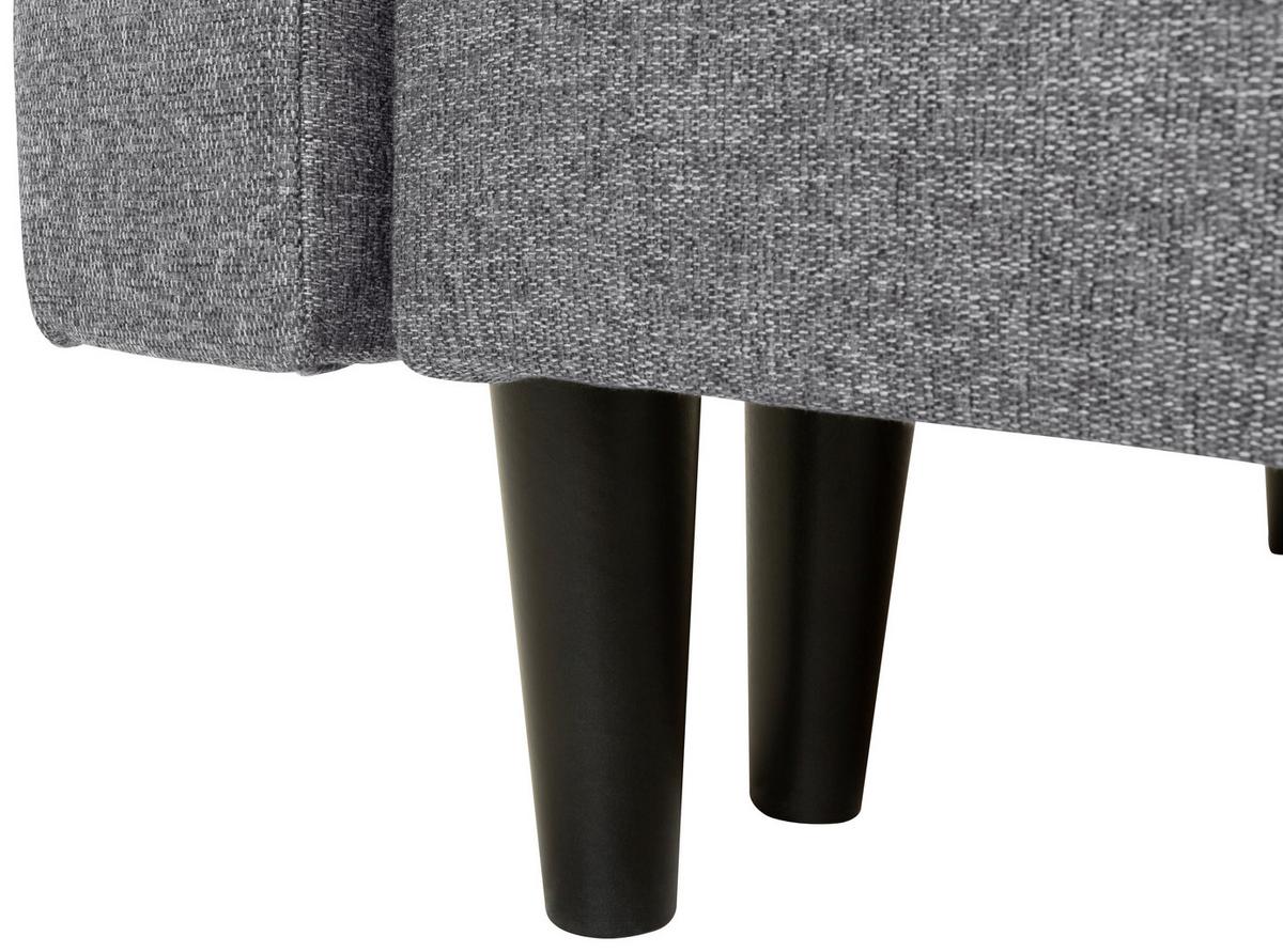 Coltar NORET - gri închis, Konventionell, textil (223/157cm) - Modern Living
