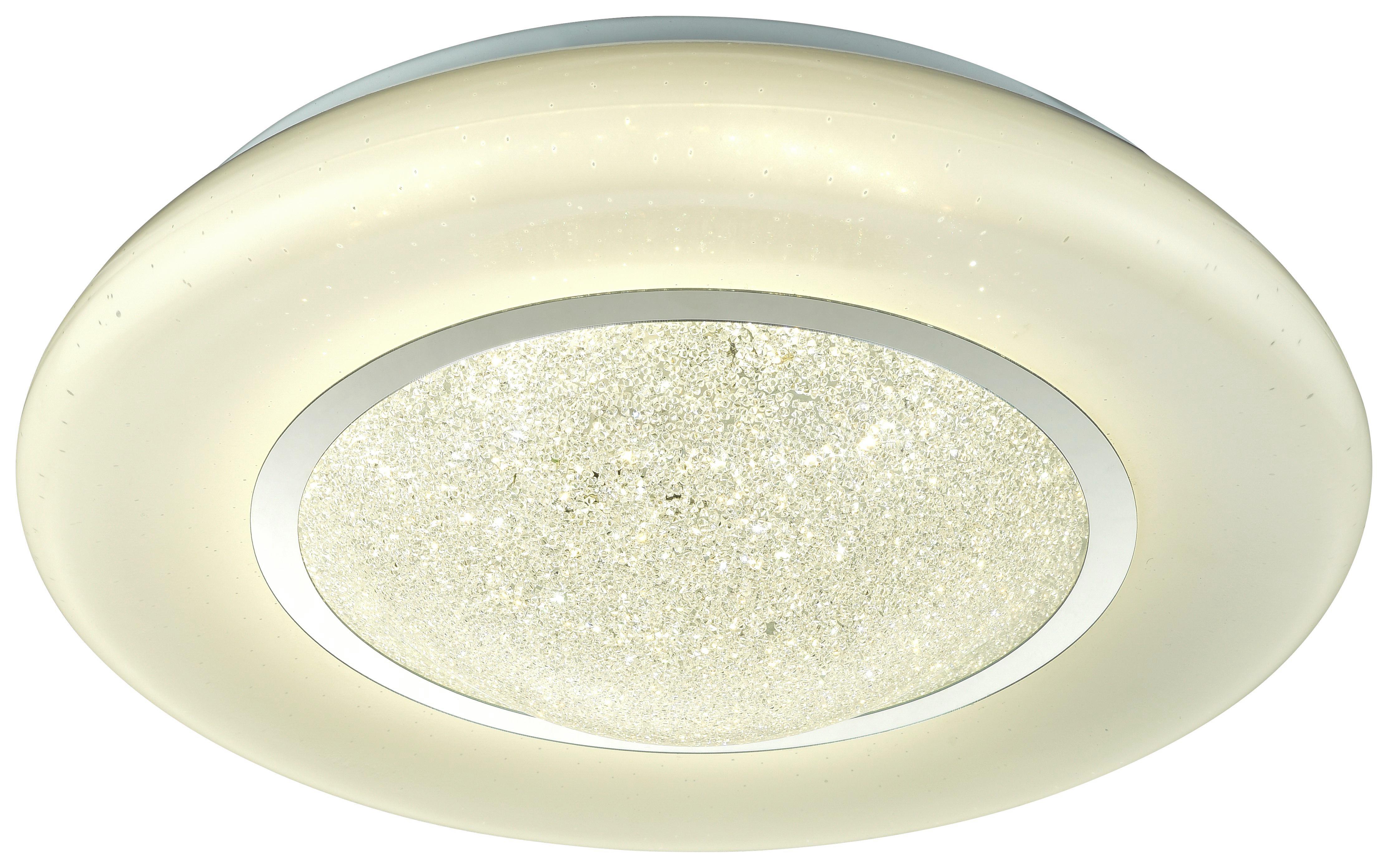 LED-Deckenleuchte Leana Weiß max. 24 Watt - Weiß, MODERN, Kunststoff/Metall (41/12cm) - Mömax modern living