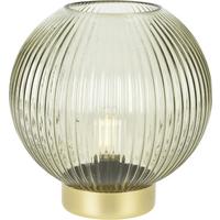 Dekor Lámpás Ball - zöld, Üveg/fém (20/18cm)