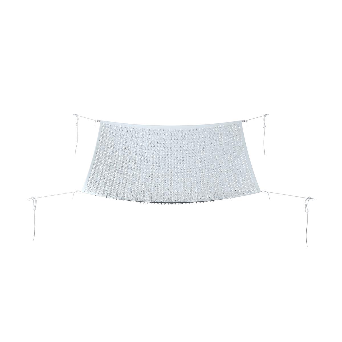 Sonnensegel Netzi Weiß ca. 300x300cm - Weiß, Basics, Textil (300/300cm)