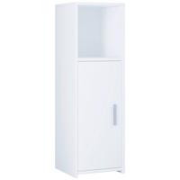 Midischrank Zalo L ca. 30x95x30 cm Weiß - Weiß/Grau, MODERN, Holzwerkstoff/Kunststoff (30/95,3/30cm) - MID.YOU