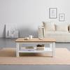 SOFFBORD KORSIKA -EXKLUSIV- - vit/ekfärgad, Romantik / Lanthus, trämaterial (110/45/60cm) - Mömax