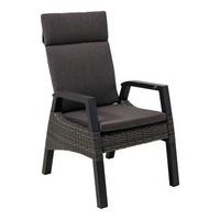 FOTEL OGRODOWY TREVISO FORTE 43400 - antracytowy, Modern, tworzywo sztuczne/metal (61/71/106cm) - Ambia Garden