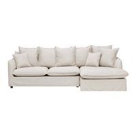 Sedežna Garnitura Elia - črna/naravne barve, Moderno, umetna masa/tekstil (265/84/158cm) - Bessagi Home