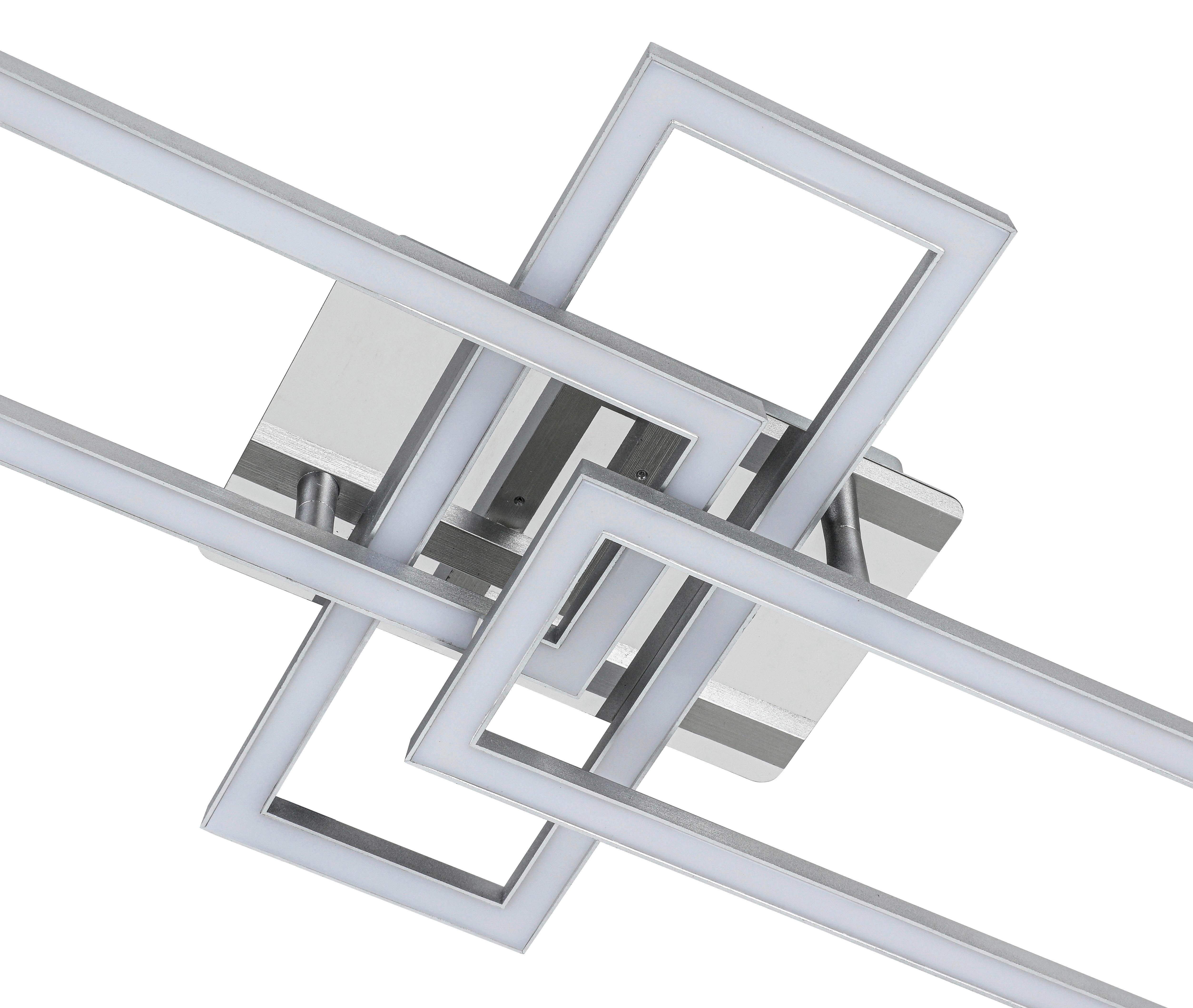 LED-TAKLAMPA OMIE - kromfärg/silver, Modern, metall/plast (63,5/34/8cm) - Mömax