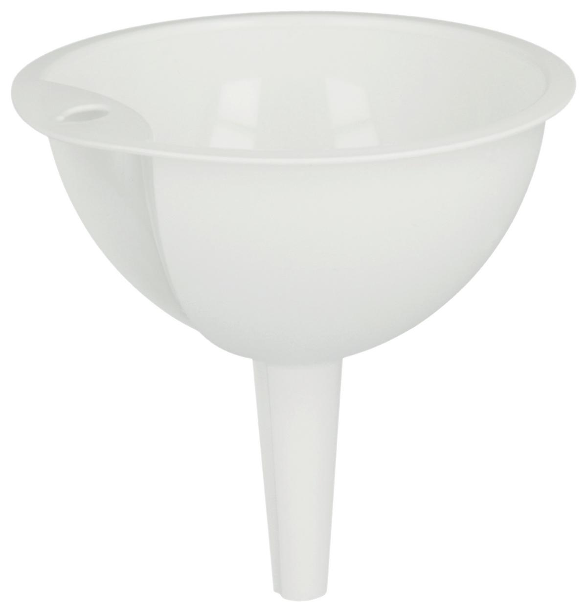 Tölcsér Kb. 12cm Fehér - műanyag (12cm) - Metaltex