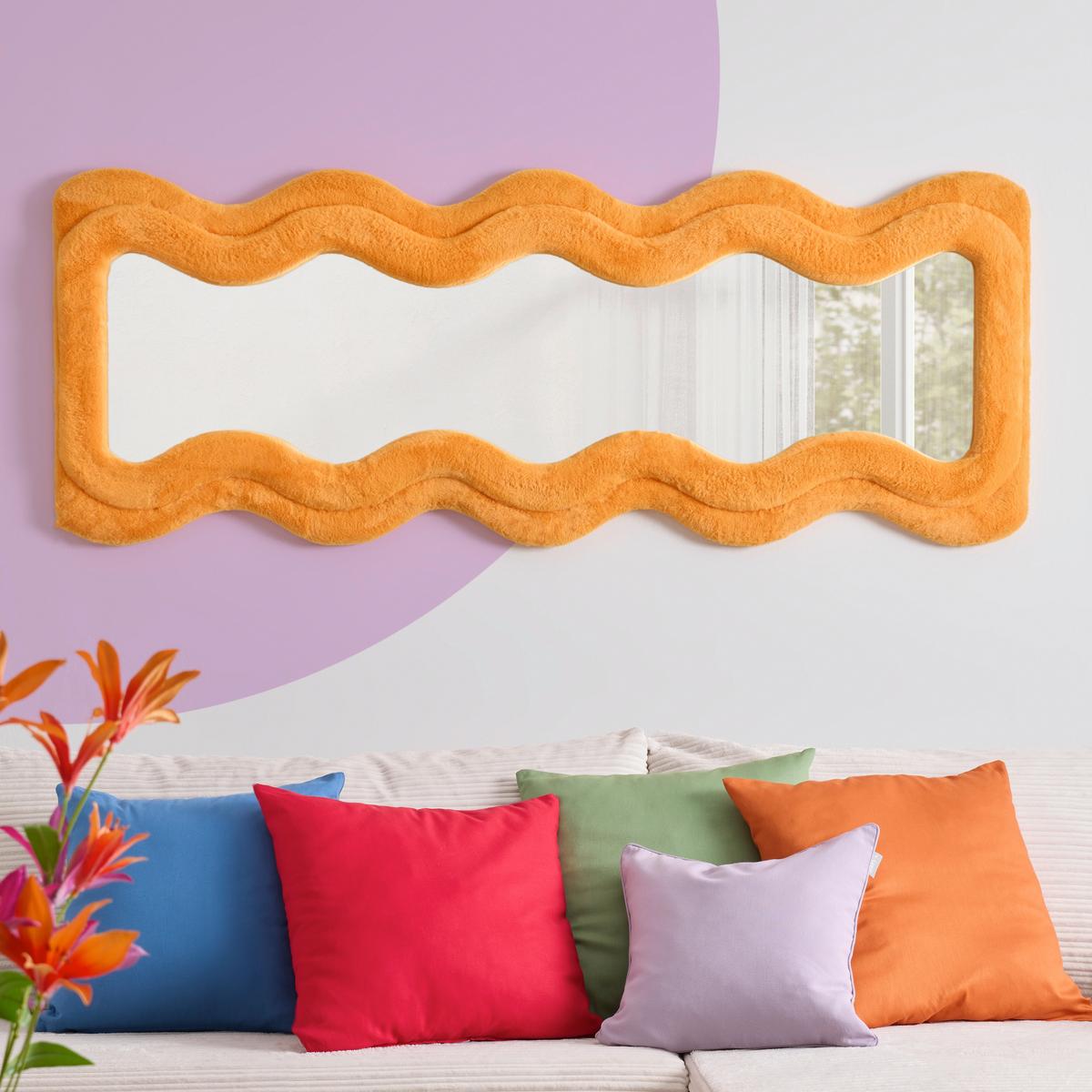 Spiegel Suki Orange ca. 60x160x4cm - Orange, LIFESTYLE, Glas/Holzwerkstoff (60/160/4cm) - Mömax