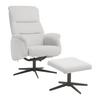 Relaxsessel Star Hellgrau - Hellgrau/Schwarz, Modern, Textil/Metall (72/105-94/91-114cm) - Mömax