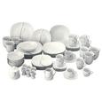 Kombiservice Silver Night, 62-teilig - Weiß, KONVENTIONELL, Keramik (43/32/29cm) Kombiservice Silver Night, 62-teilig - Weiß, KONVENTIONELL, Keramik (43/32/29cm)