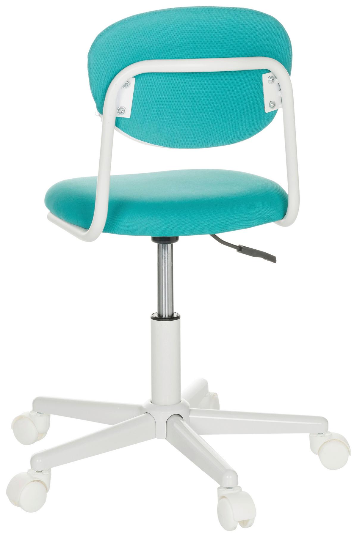 Otroški Vrtljivi Stol Kiddy Base I, Turkizna - turkizna/bela, Basics, umetna masa/tekstil (60/72-83/60cm) - MID.YOU
