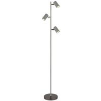 STEHLEUCHTE 57911SS - Schwarzchrom/Grau, Design, Kunststoff/Metall (21,5/23/154cm) - Globo