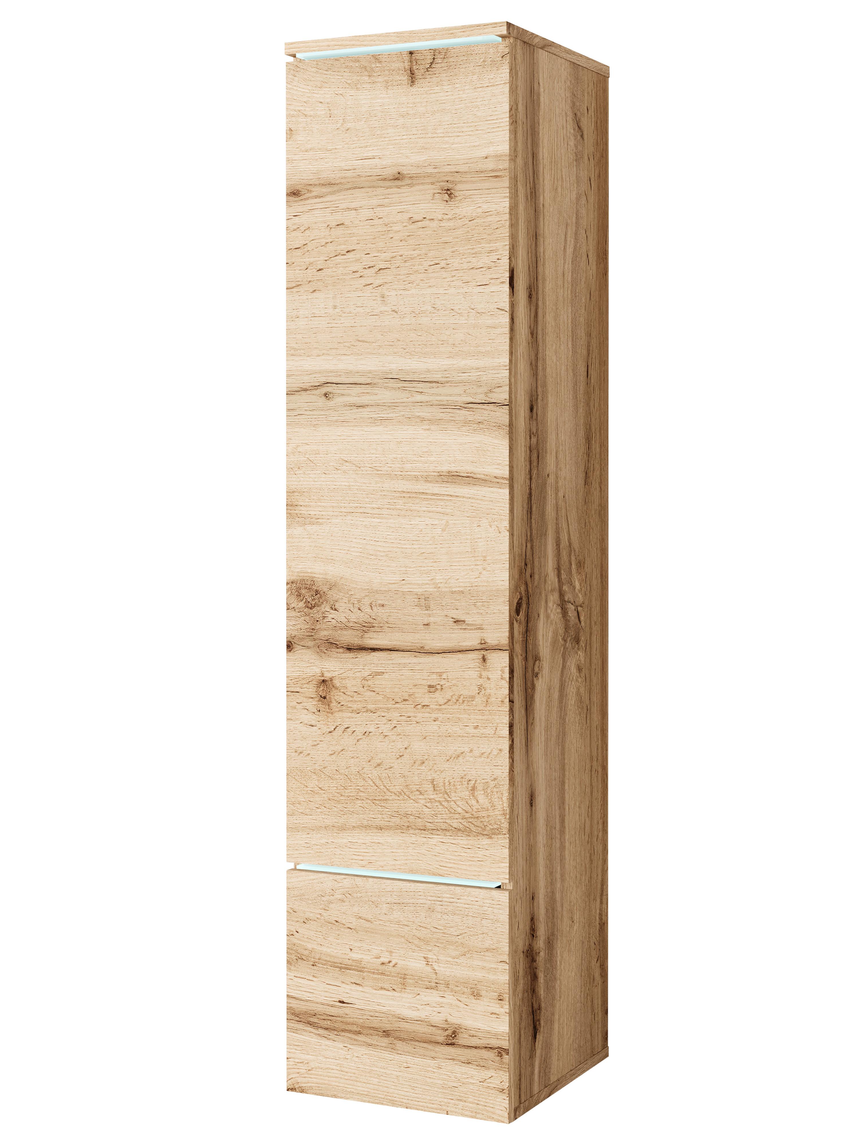 Komoda Vera - siva/hrast Wotan, Design, drvni materijal/plastika (30/130/33cm) - P & B