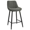 Taburet de bar GAMA - verde închis/negru, Basics, lemn/metal (46,5/94,5/53,5cm) - Mömax