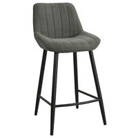 Taburet de bar GAMA - verde închis/negru, Basics, lemn/metal (46,5/94,5/53,5cm) - Mömax