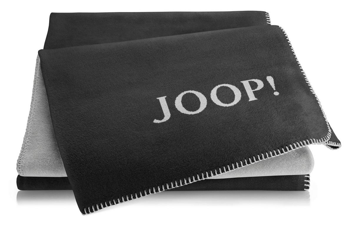 KOC DOMOWY JOOP! UNI DOUBLEFACE - antracytowy/szary, Basics, tkanina (150/200cm) - Joop!