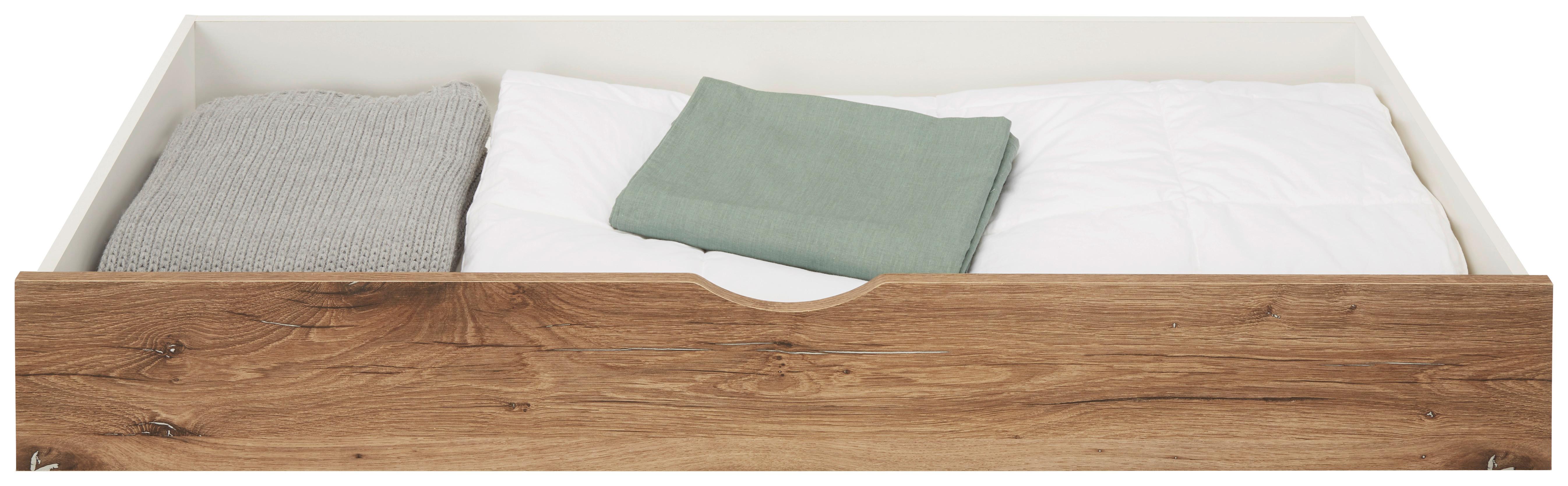 Bettschubkasten in Eichefarben - Eichefarben, Konventionell, Holzwerkstoff/Kunststoff (210,5/19,1/61,5cm) - Premium Living