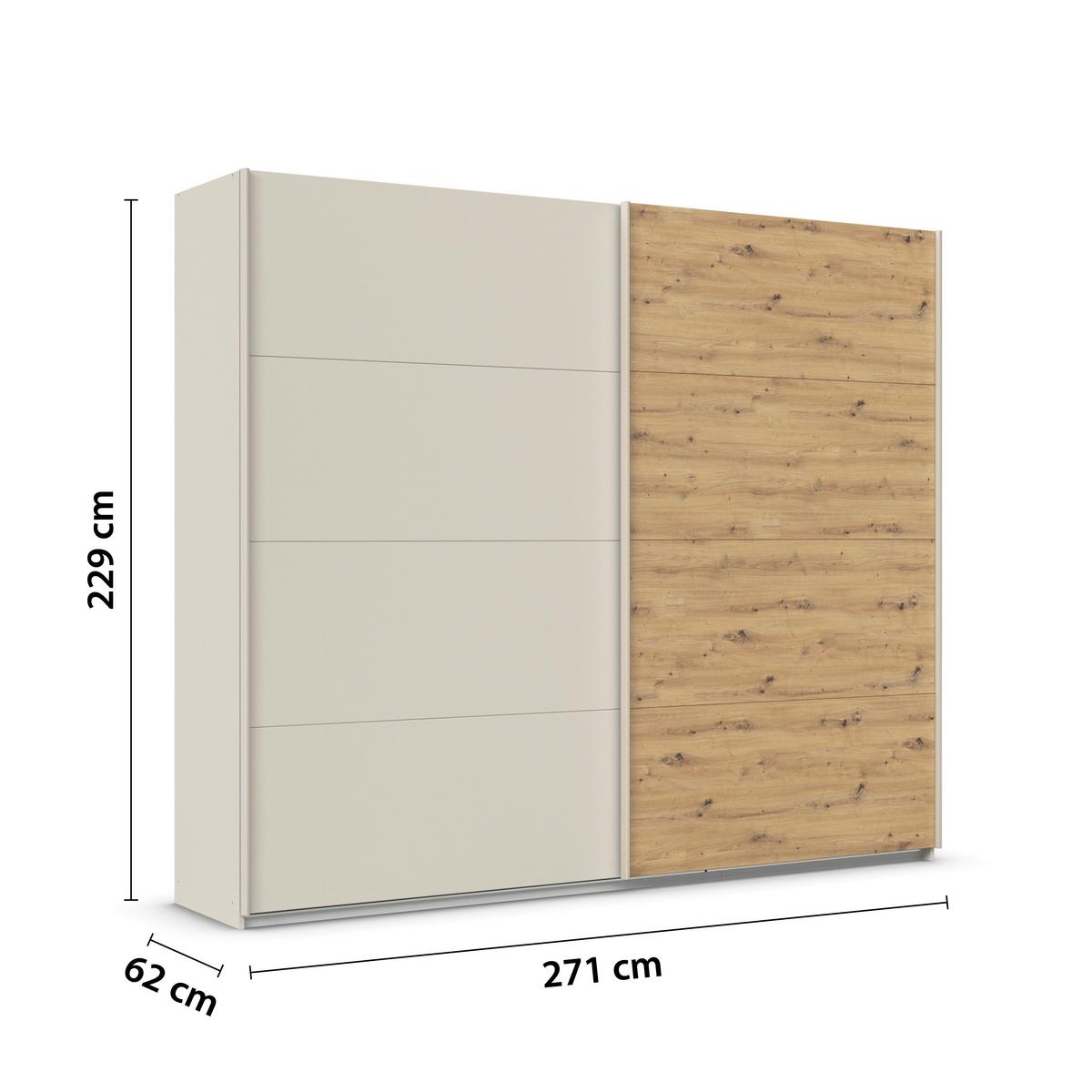 DULAP USI CULISANTE FELDKIRCH - stejar Artisan/șampanie, Trend, material pe bază de lemn (271/229/61cm) - Modern Living