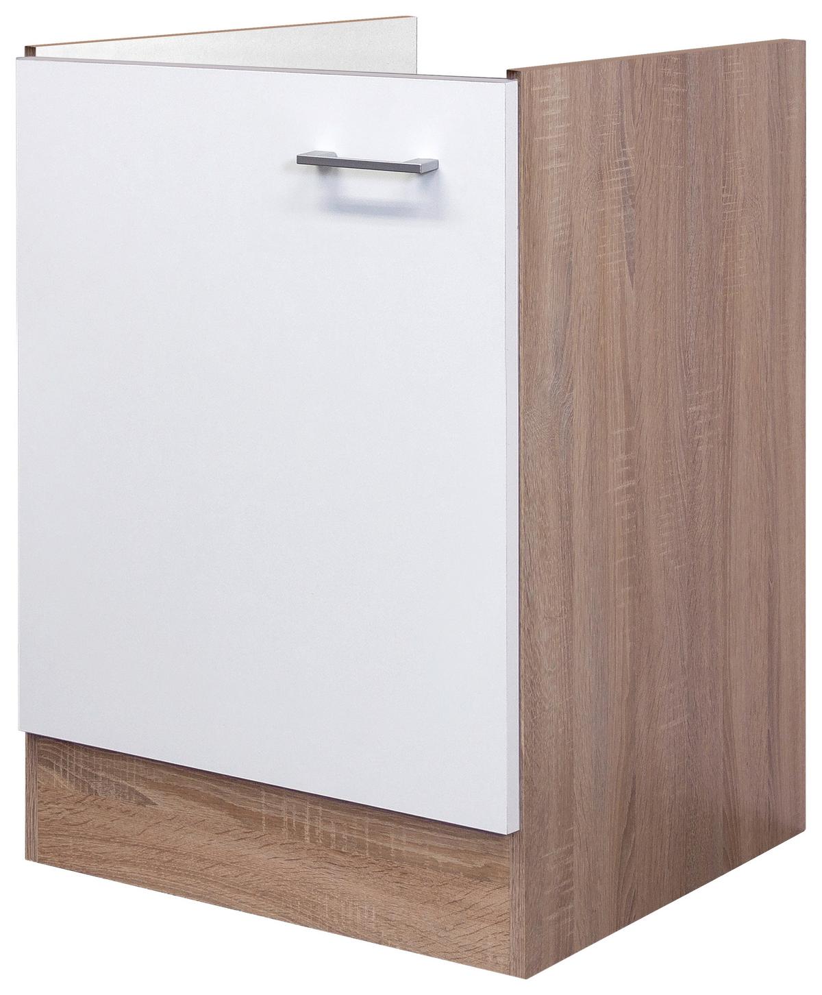 Mască de chiuvetă Samoa - stejar Sonoma/alb, Konventionell, material pe bază de lemn (50/82/57cm)