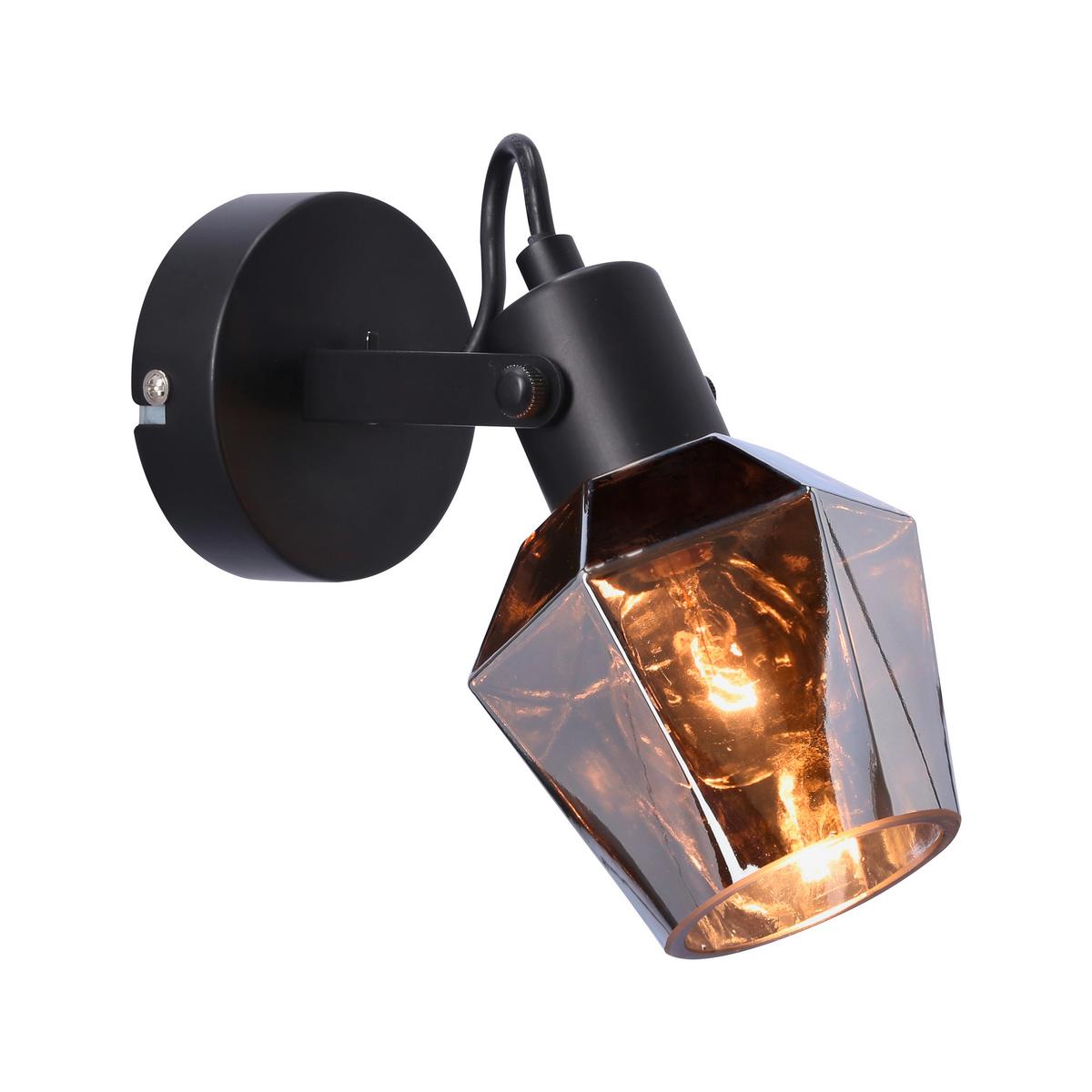Reflektor Randi - crna, Design, staklo/metal (19/9/16cm)