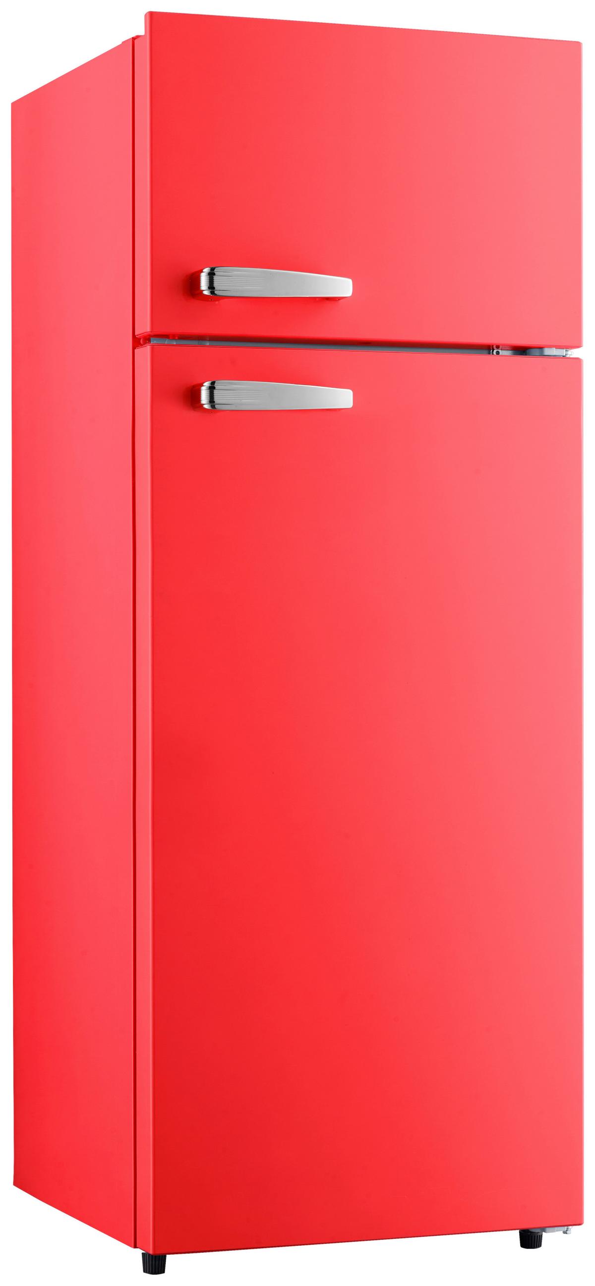 Kühl-Gefrier-Kombination GK210-2 FR in Feuerrot - Rot, Trend, Kunststoff/Metall (54/143/54,5cm) - PKM
