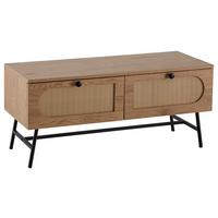 Nizka Omarica Sonoma, Videz Hrasta - črna/barve hrasta, Design, kovina/leseni material (100/45/40cm) - MID.YOU