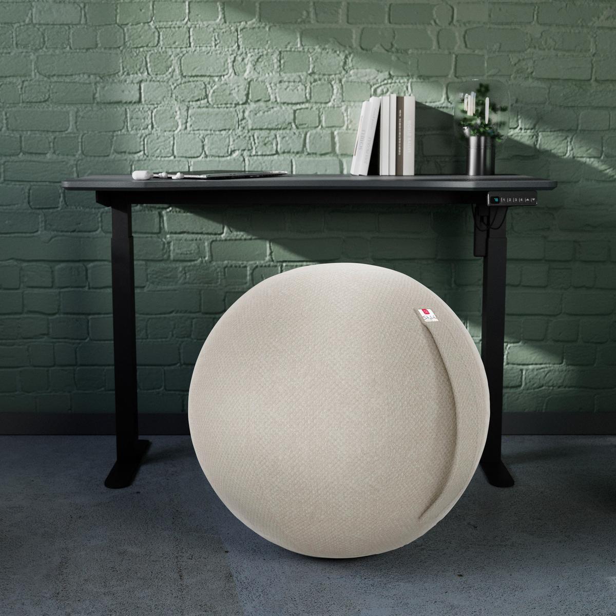 PIŁKA DO SIEDZENIA SCOOBY - beżowy, Design, tkanina (60/60/60cm) - Stylife