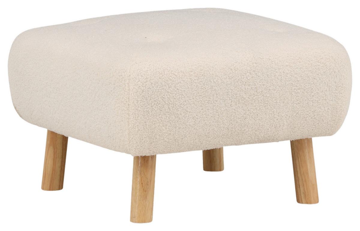 Hocker Salina SALINA - Weiß, Design, Holz/Kunststoff (60/28/60cm) - Livetastic