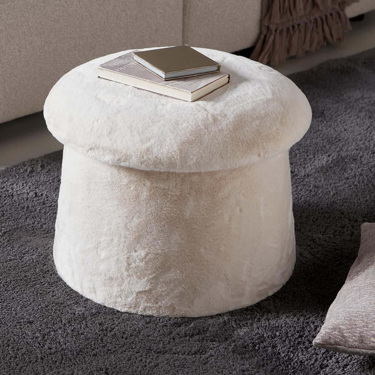 Ülőke Fungi - taupe, Romantik / Landhaus, faalapú anyag/textil (51/39/51cm) - Premium Living